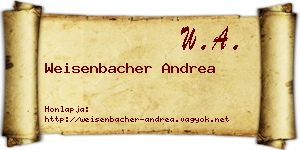 Weisenbacher Andrea névjegykártya